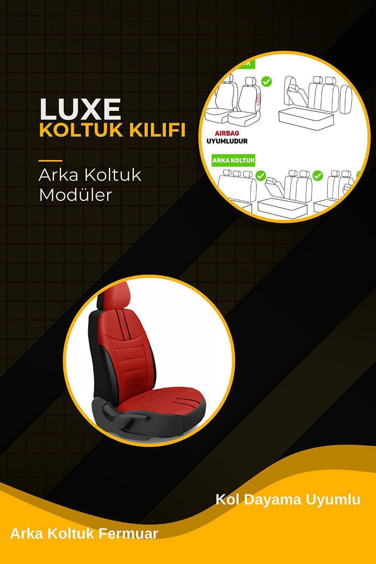 Volvo S-70 Sedan 1996-2001 Aracınıza Uyumlu Koltuk Kılıfı Luxe Deri Kırmızı Fiyatı, Yorumları ve Özellikleri