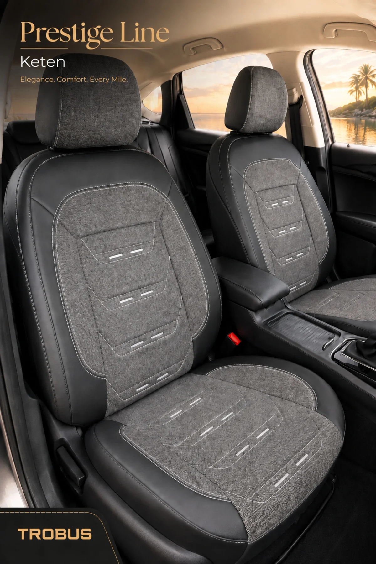 Volvo S40 2012-2016 Uyumlu Prestige Line Keten Serisi Oto Koltuk Kılıfı Füme Siyah Volvo S40 2012-2016 Uyumlu Prestige Line Keten Serisi Oto Koltuk Kılıfı Füme Siyah