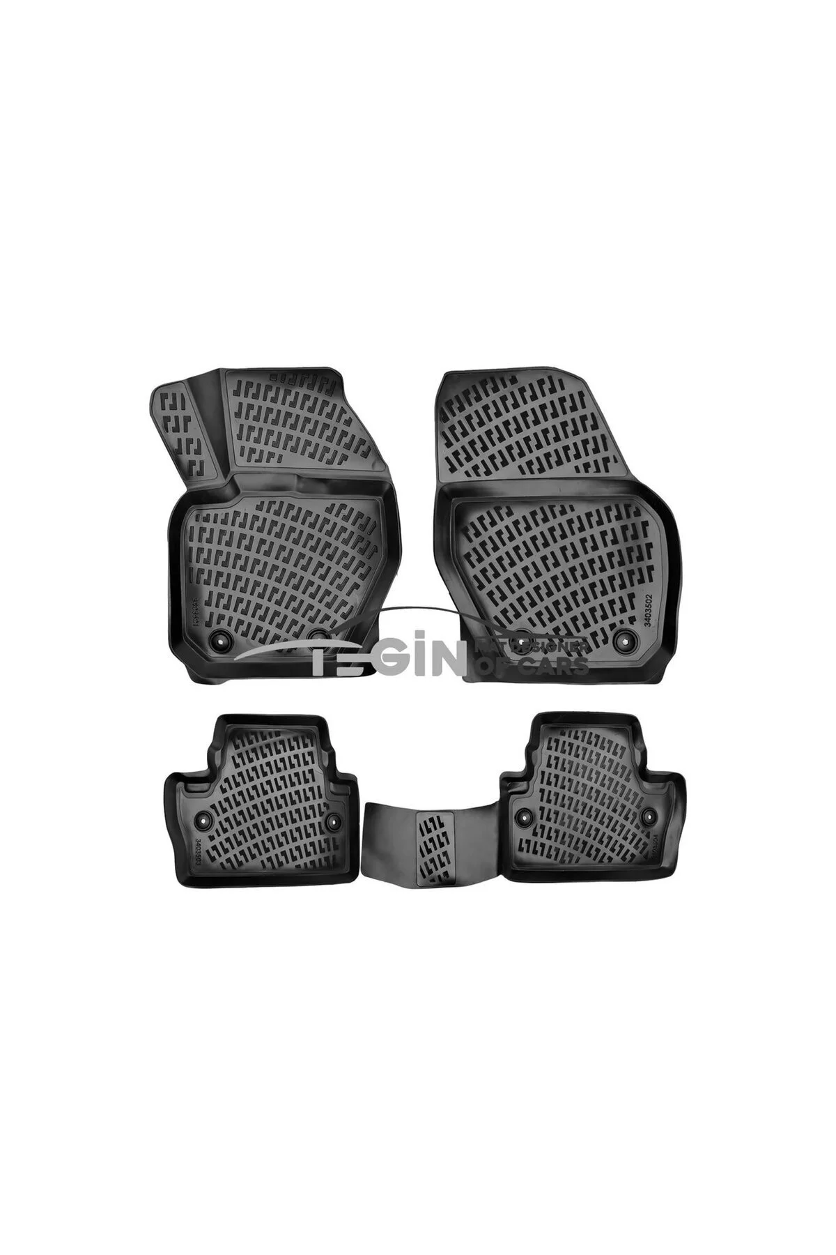 Volvo S60 2010-2018 1.4/1.6 Dizel Siyah 3D Havuzlu Paspas