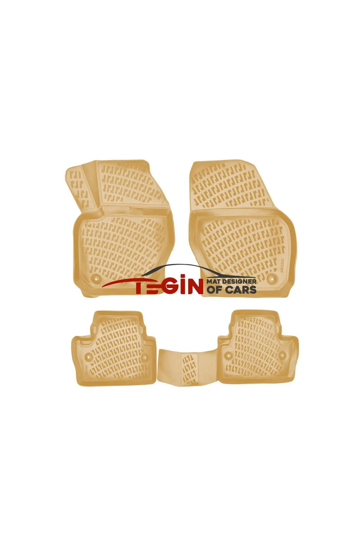 Volvo S60 2010 Sonrası 1.4/1.6 Bej 3D Havuzlu Paspas