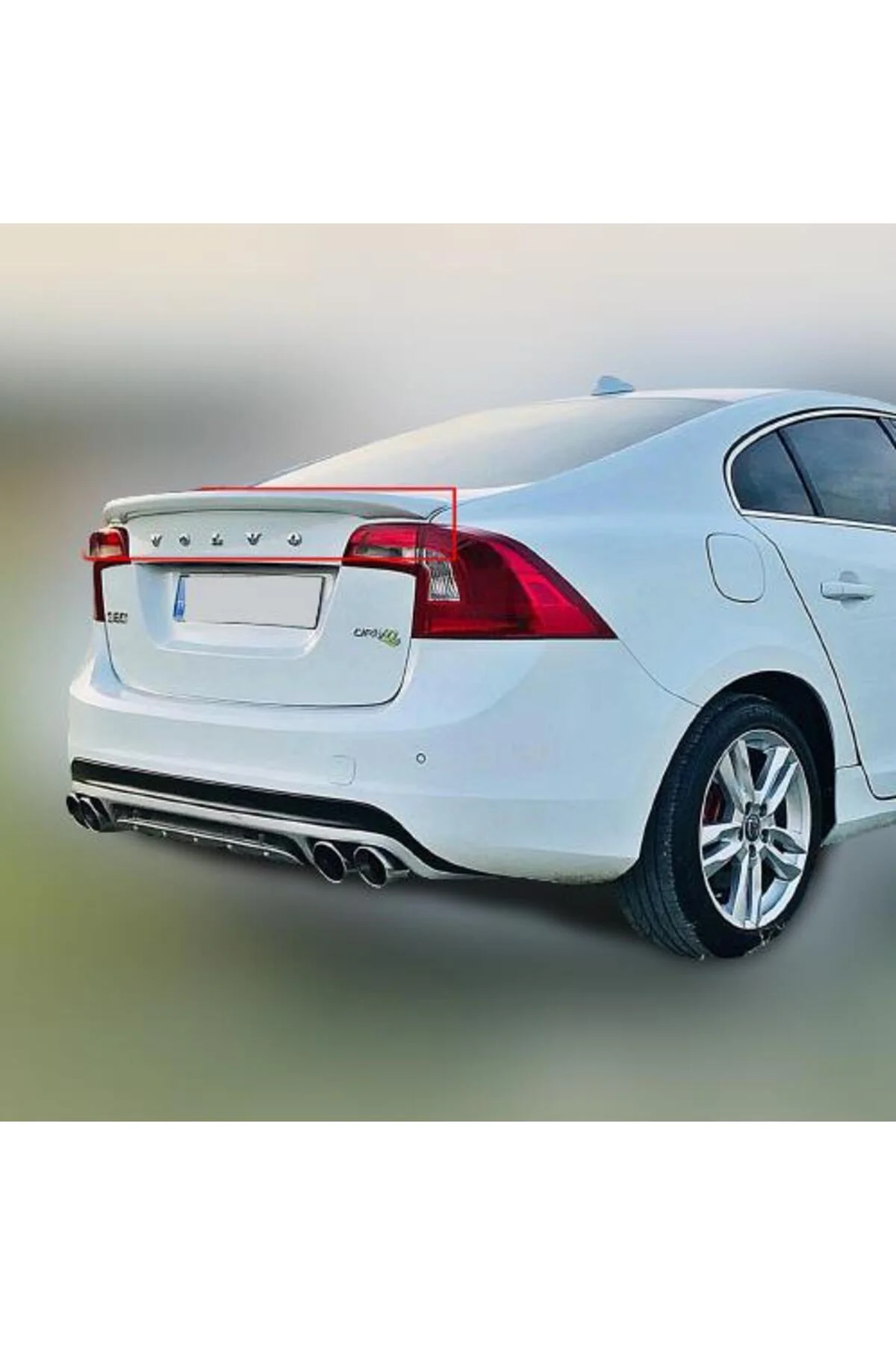 VOLVO S60 2011- DÜZ KASA ASTARLI ANATOMİK SPOİLER