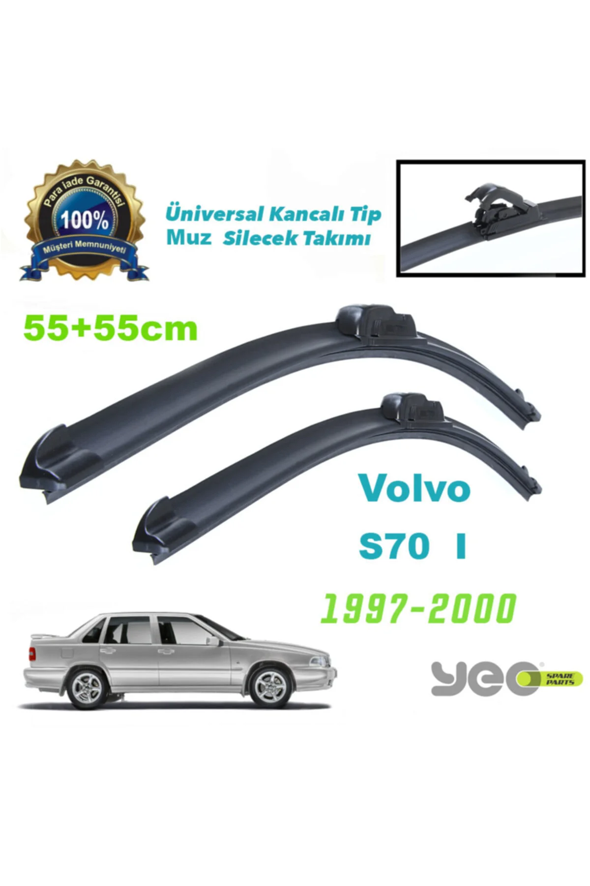 Volvo S70 Aeroflex Muz Silecek Takımı 1997-2000