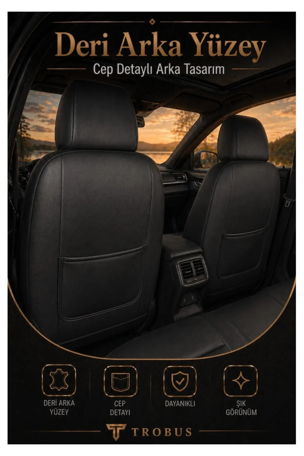 Volvo V40 2012-2019 Uyumlu İnci Serisi Tay Tüyü Siyah Kırmızı Premium Koltuk Kılıfı