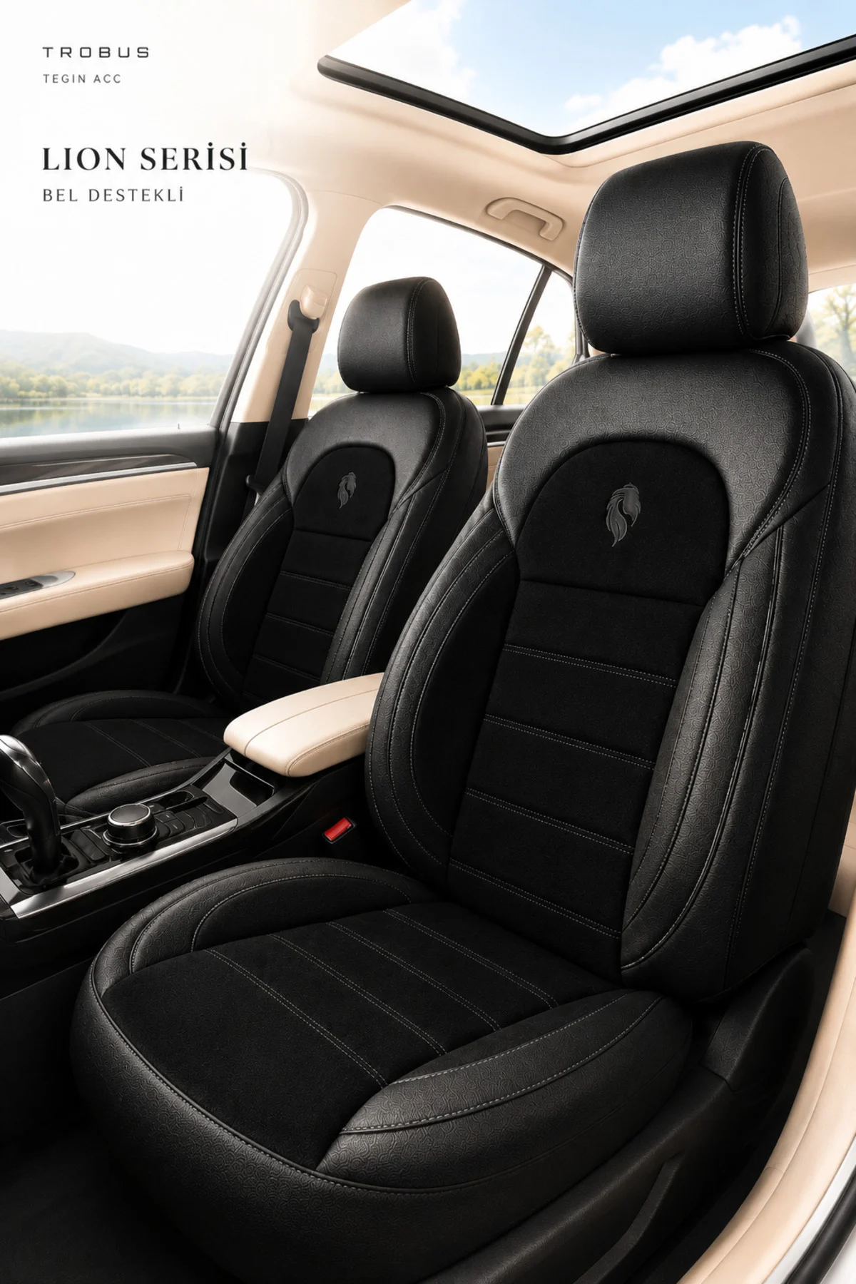 Volvo V40 2012-2019 Uyumlu Lion Serisi Tay Tüyü Siyah Premium Koltuk Kılıfı Fiyatı, Yorumları ve Özellikleri