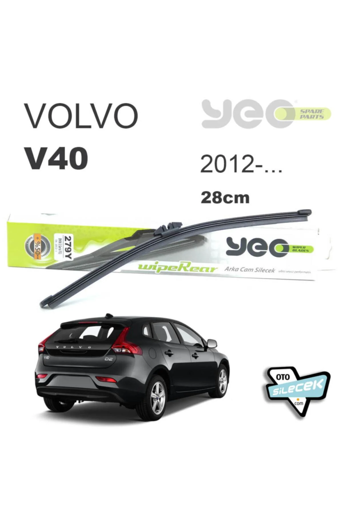 Volvo V40 Arka Silecek 2012-..