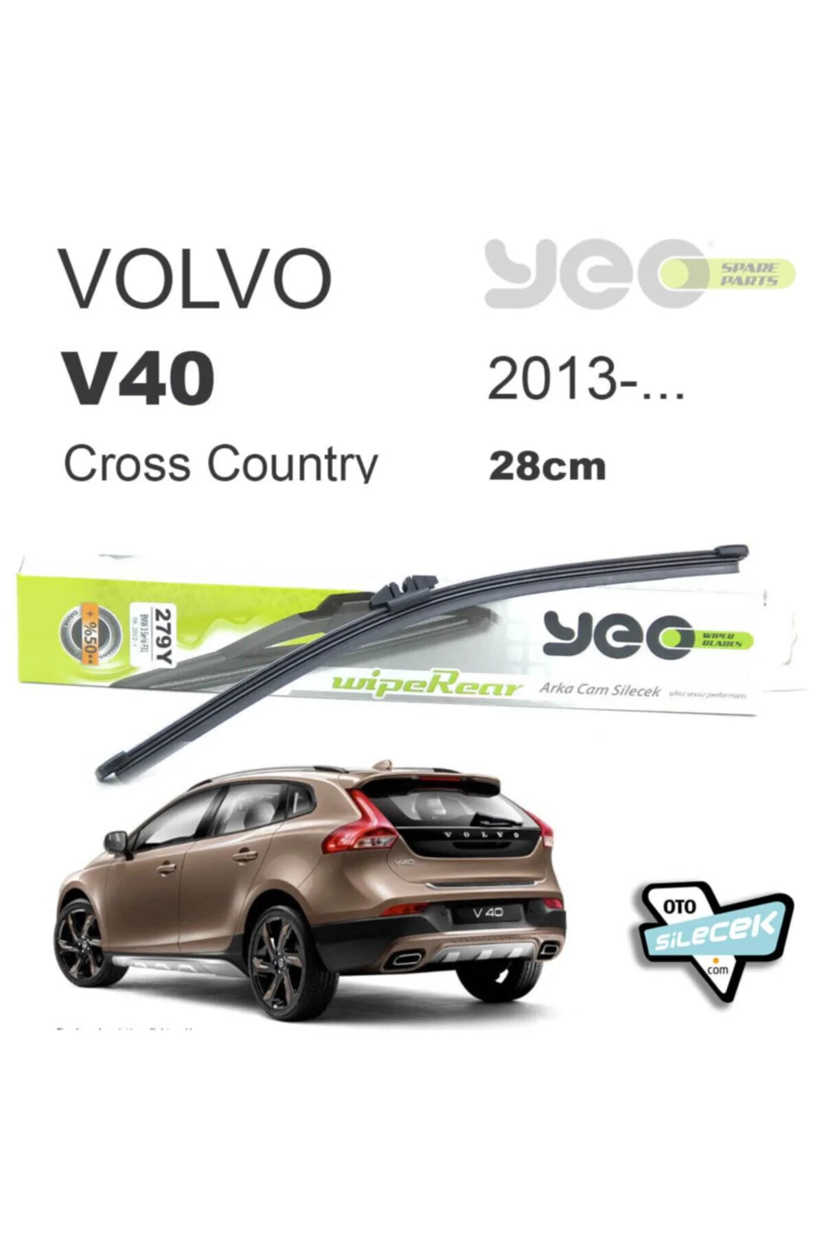 Volvo V40 Cross Country Arka Silecek 2013-..