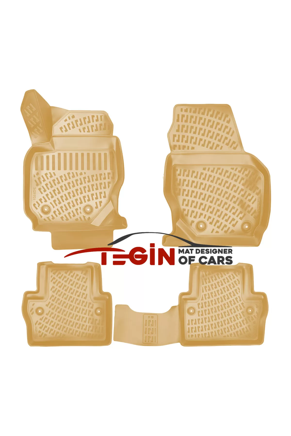 Volvo V70 2016 3D Havuzlu Paspas Bej