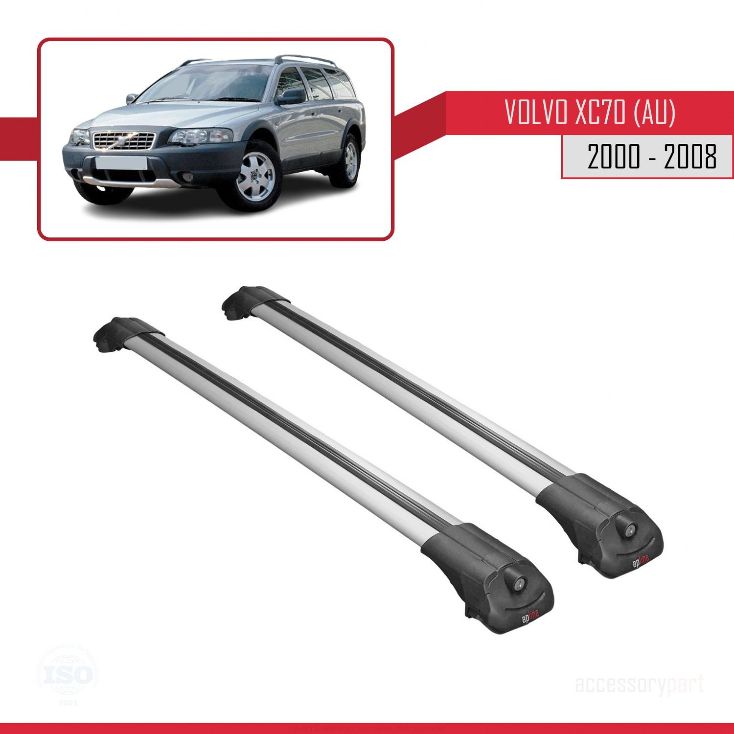Volvo XC70 (AU) 2000-2008 Arası ile uyumlu ACE-1 Ara Atkı Tavan B