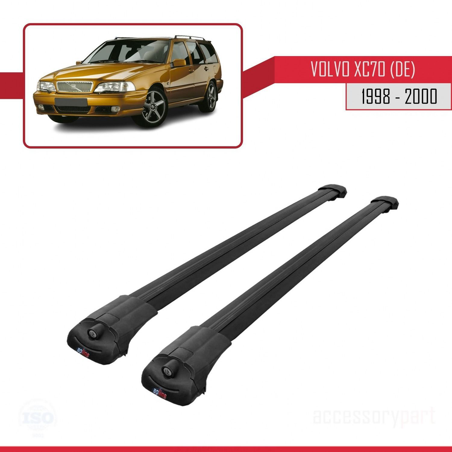 Volvo XC70 (DE) 1998-2000 Arası ile uyumlu ACE-1 Ara Atkı Tavan B