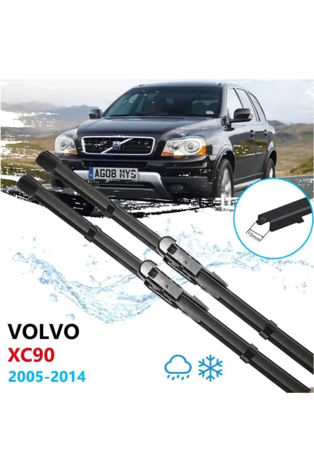Volvo Xc90 Ön Cam Muz Silecek Takımı 2005--2014