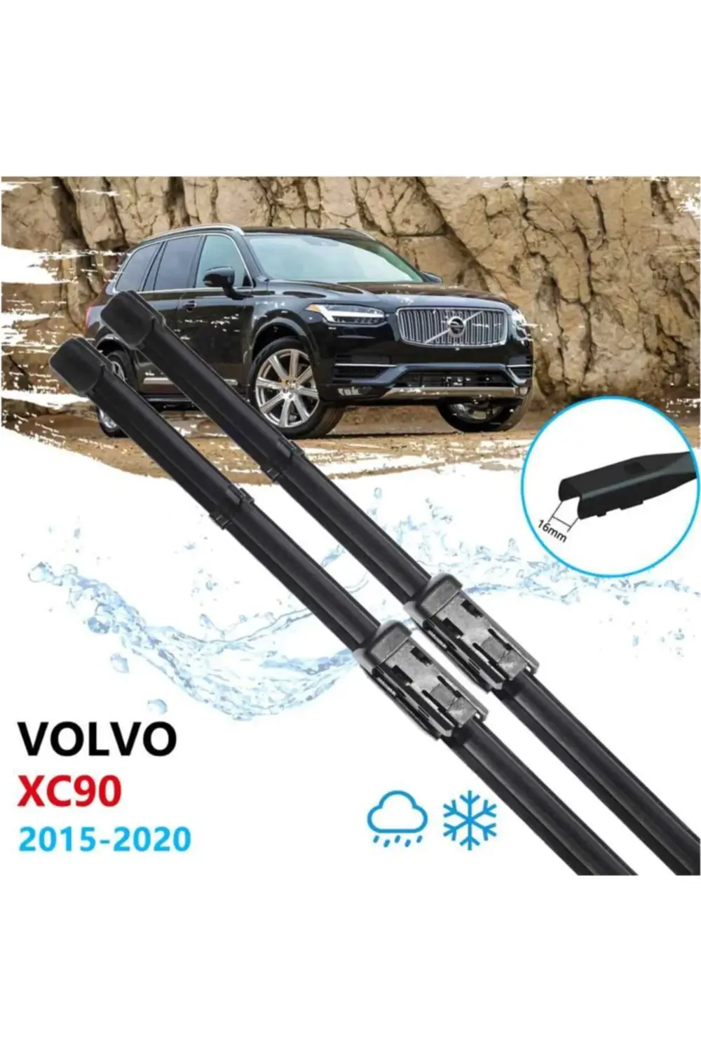 Volvo Xc90 Ön Cam Silecek Süpürgesi Takımı 2015--2020