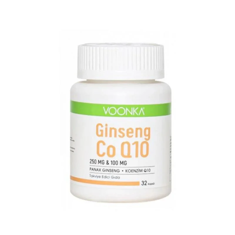 Voonka Ginseng Coenzyme Q10 30 Kapsül Voonka Ginseng Coenzyme Q10 30 Kapsül