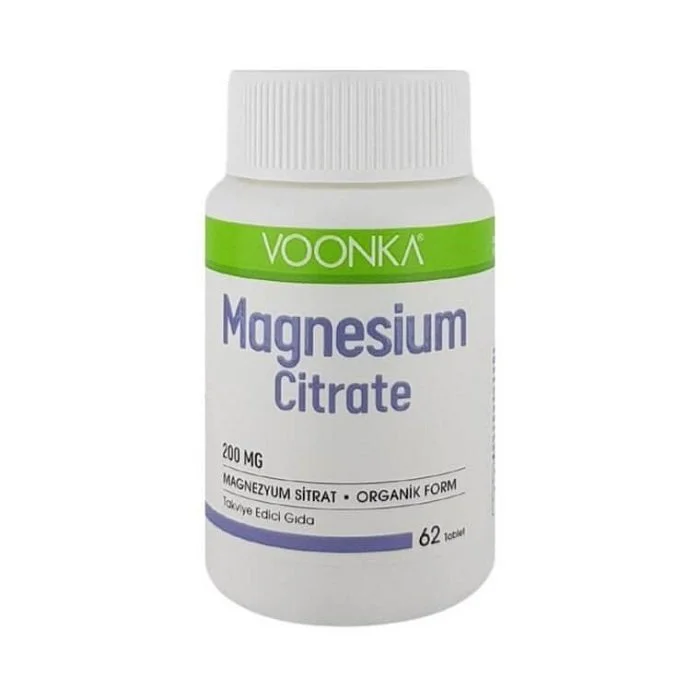 Voonka Magnezyum Sitrat 200mg 60 Tablet Voonka Magnezyum Sitrat 200mg 60 Tablet