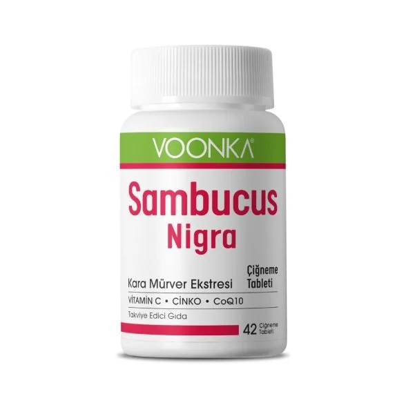Voonka Sambucus Nigra 42 Çiğneme Tablet