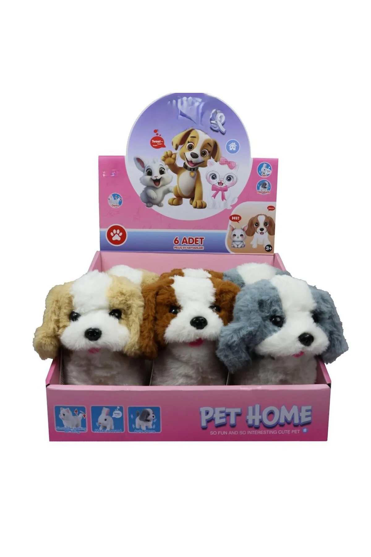 VRD10642 PELUŞ EVCİL KÖPEK SESLİ HAREKETLİ