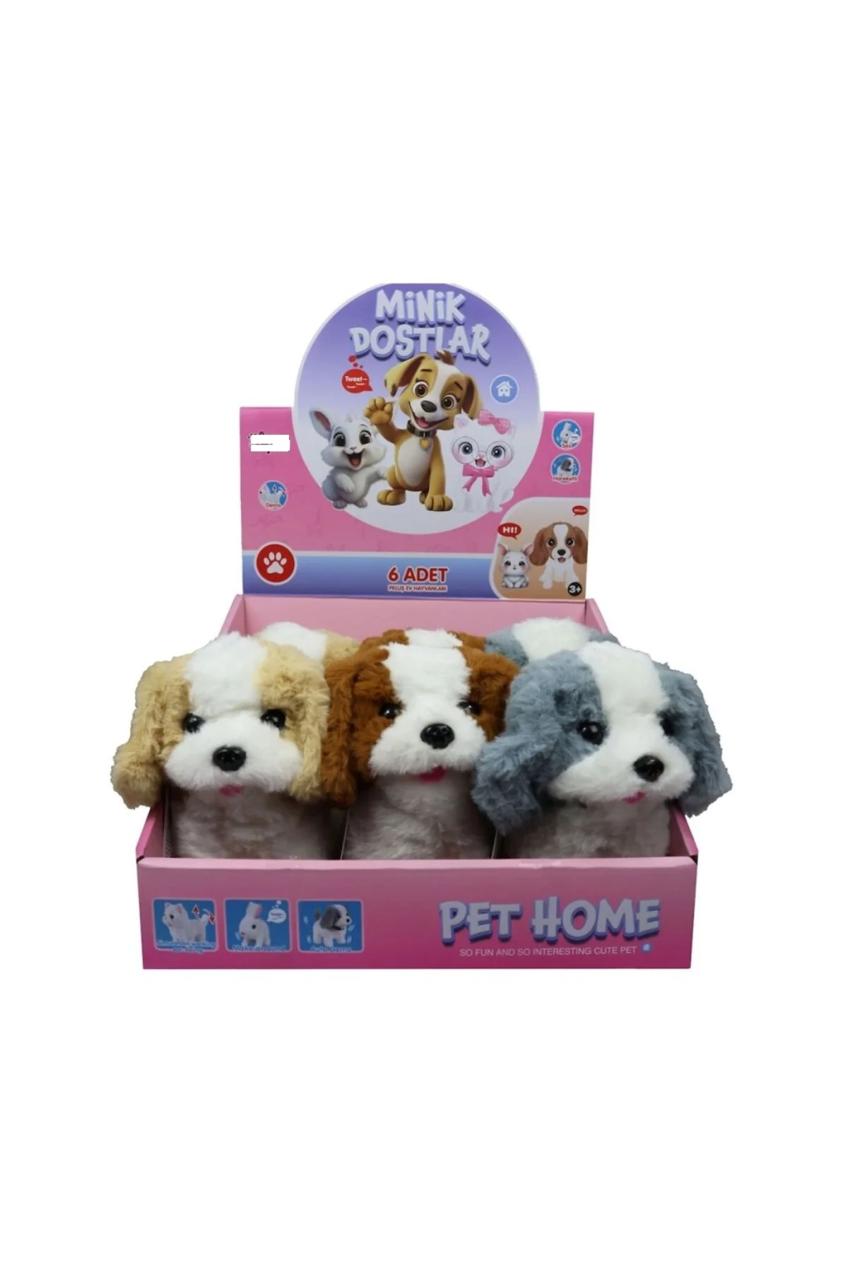 VRD10642 PELUŞ EVCİL KÖPEK (SESLİ VE(adet fiyatıdır)