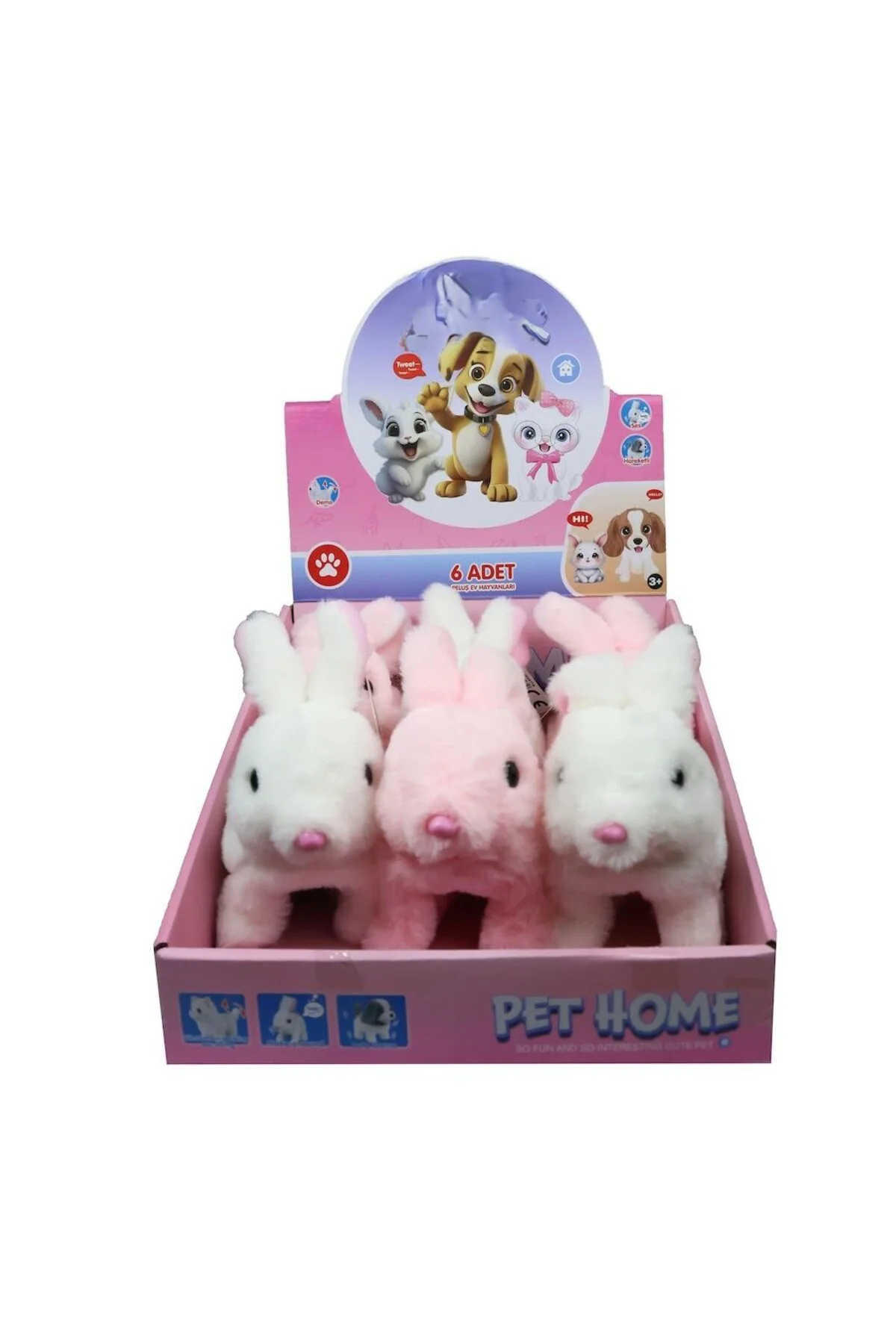 VRD10643 PELUŞ EVCİL TAVŞAN SESİ VE HAREKETLİ