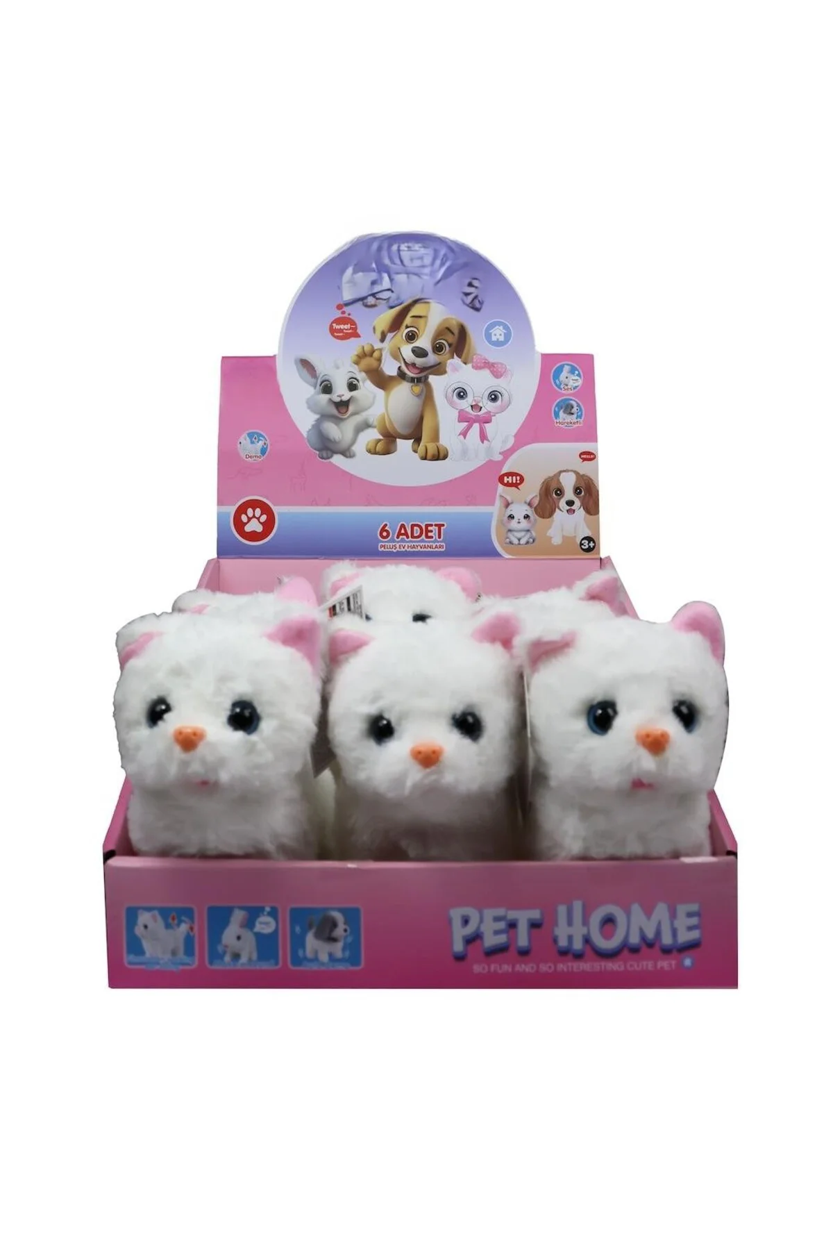 VRD10644 PELUŞ EVCİL KEDİ SESLİ VE HAREKETLİ