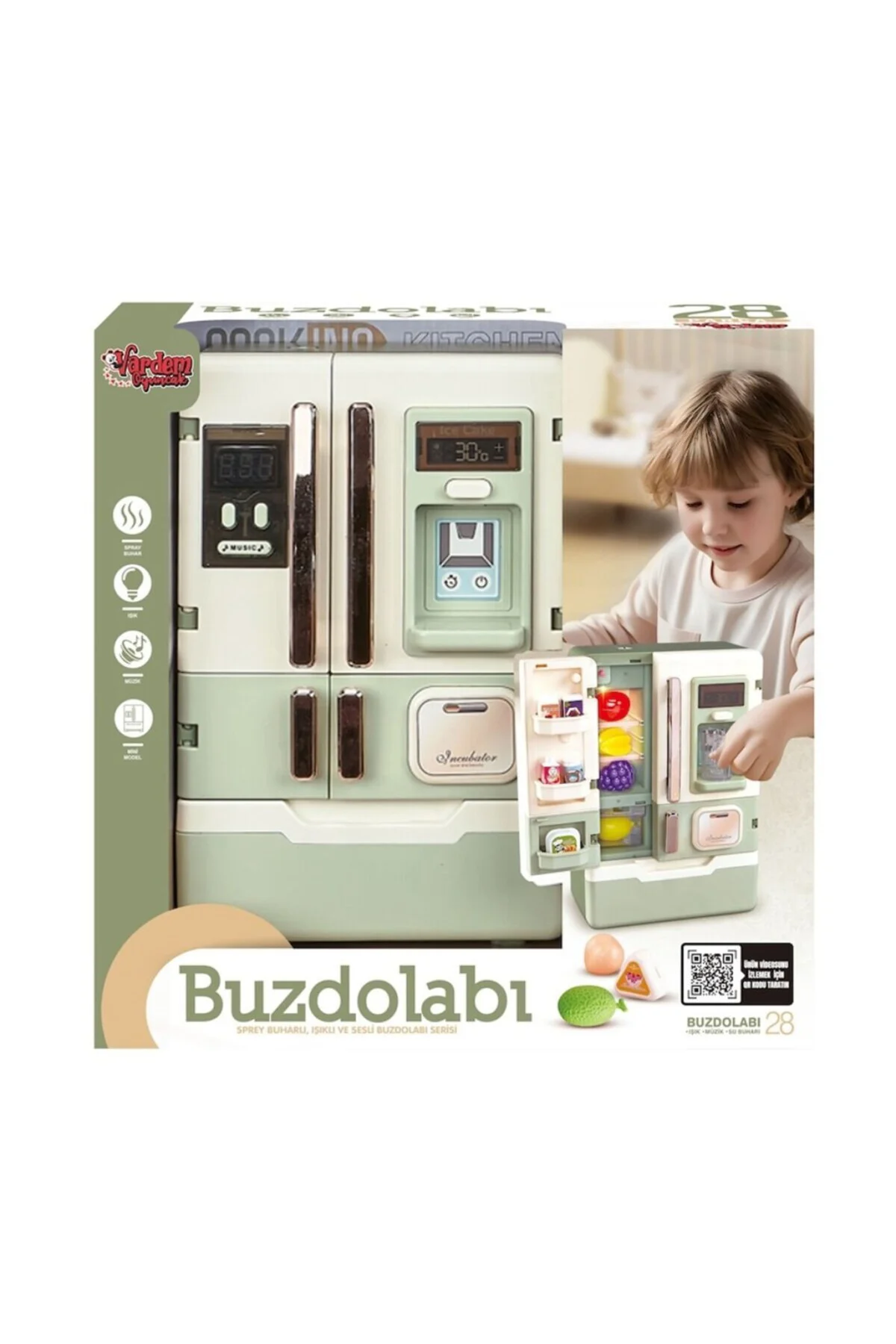 VRD10650 IŞIKLI VE SESLİ AKSESUARLI BUZDOLABI