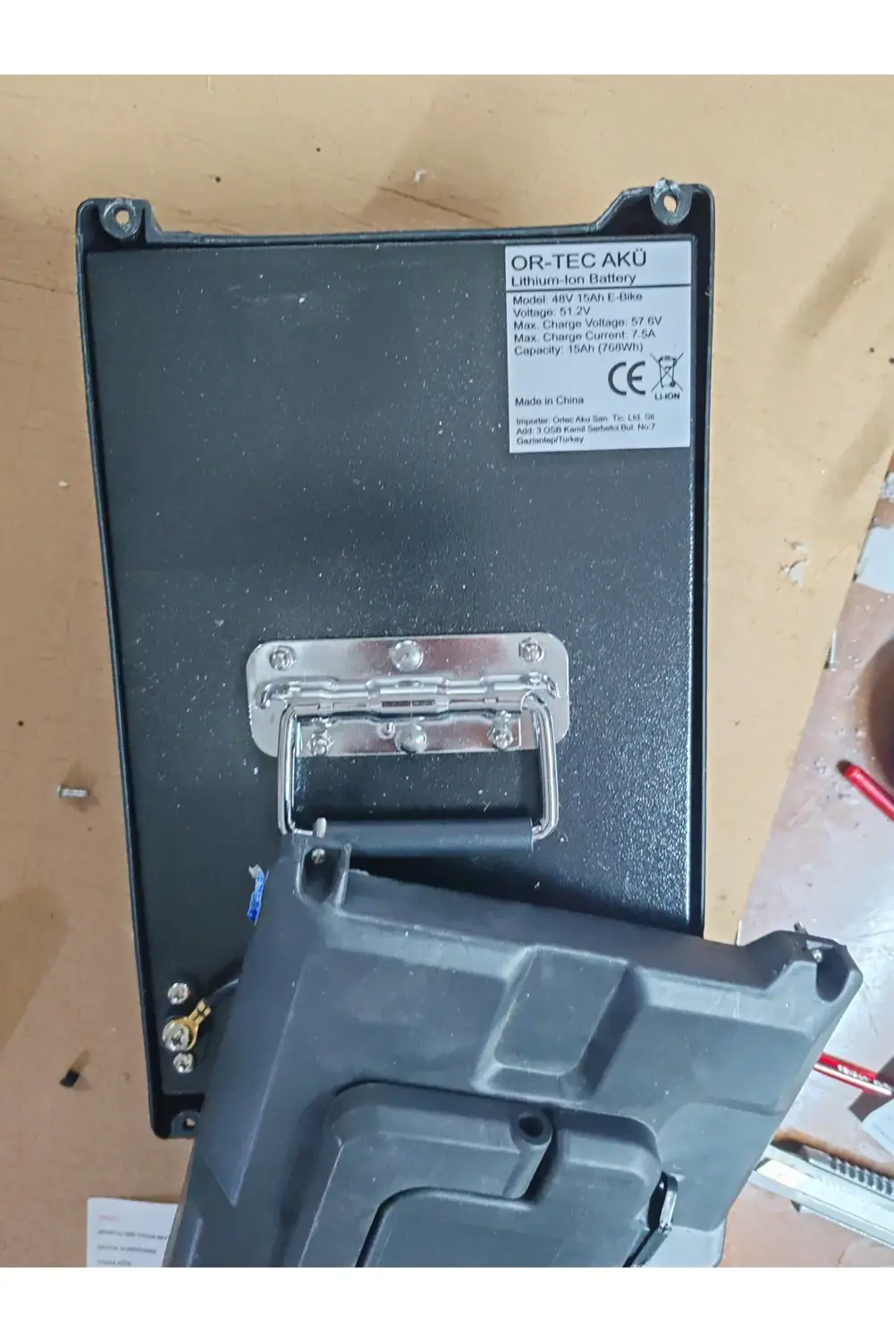 Vsm uyumlu lityum 15 amper batarya çantalı Kullanıma hazır 2 yıl