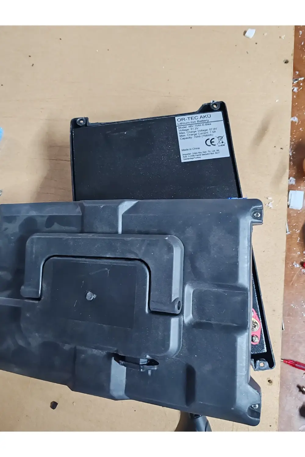 Vsm uyumlu lityum 15 amper batarya çantalı Kullanıma hazır 2 yıl