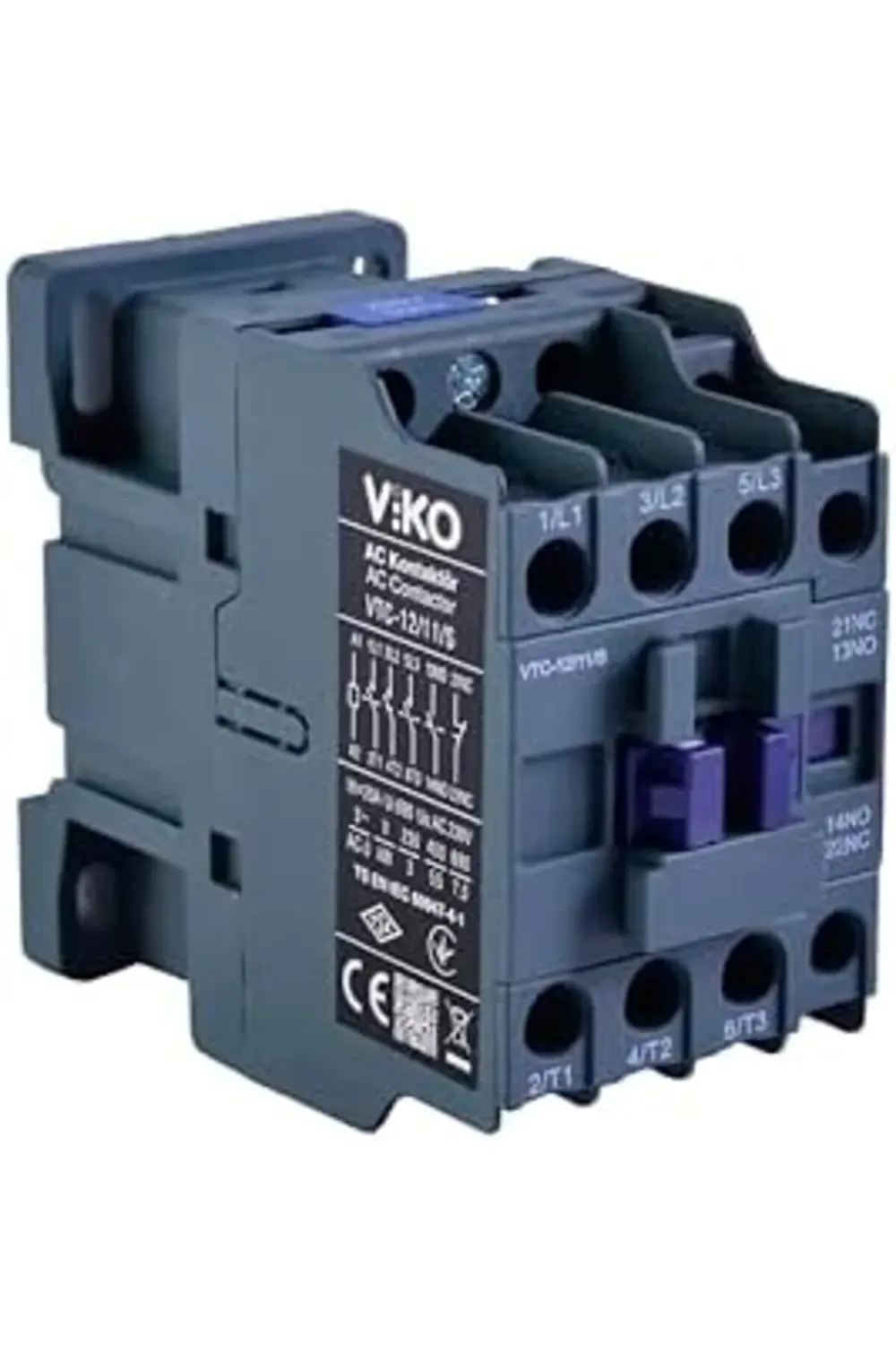VTC-12/11/S Kontaktör 12A 1no+1nc 230V Bobinli 1191881