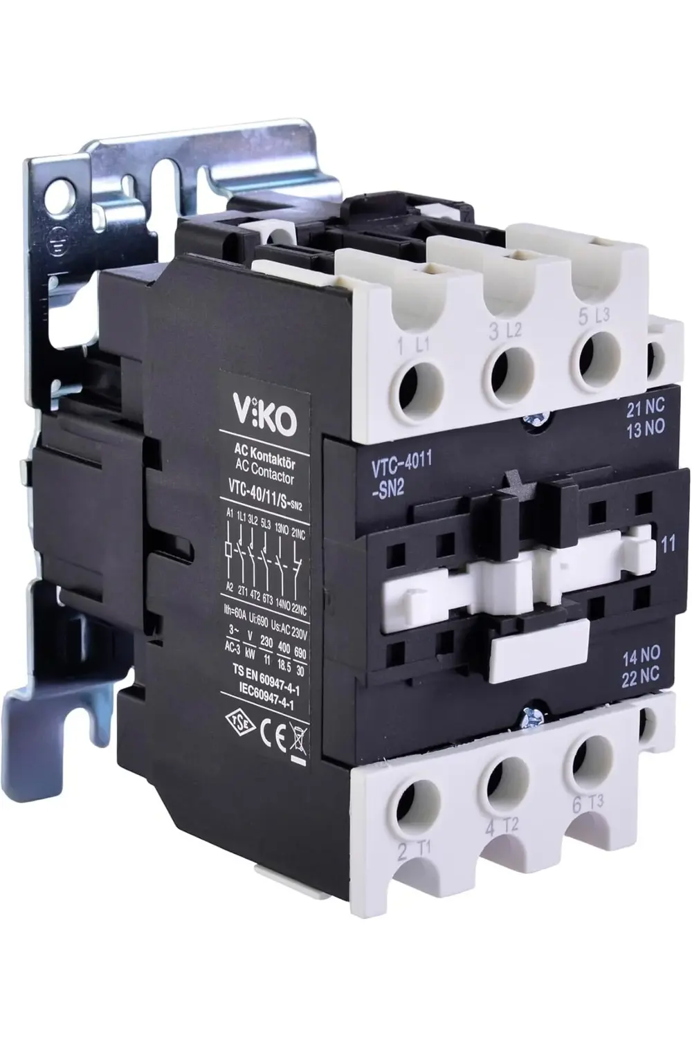 Vtc-40/11/S 40a 1no+1nc Kontaktör 40a 230v Bobin 1185222