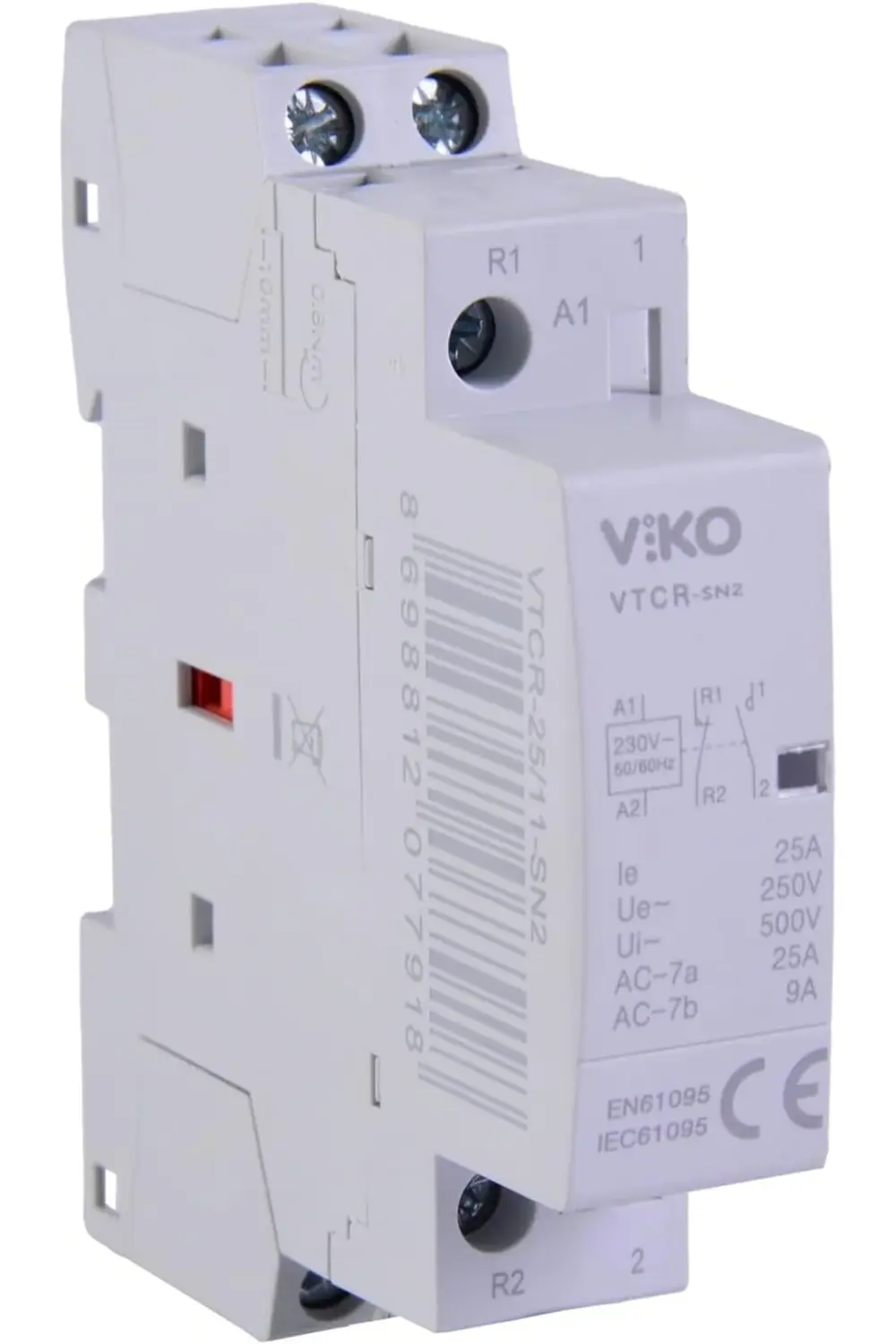 VTCR-25/11 Sessiz Kontaktör 25A 1no+1nc 1185222