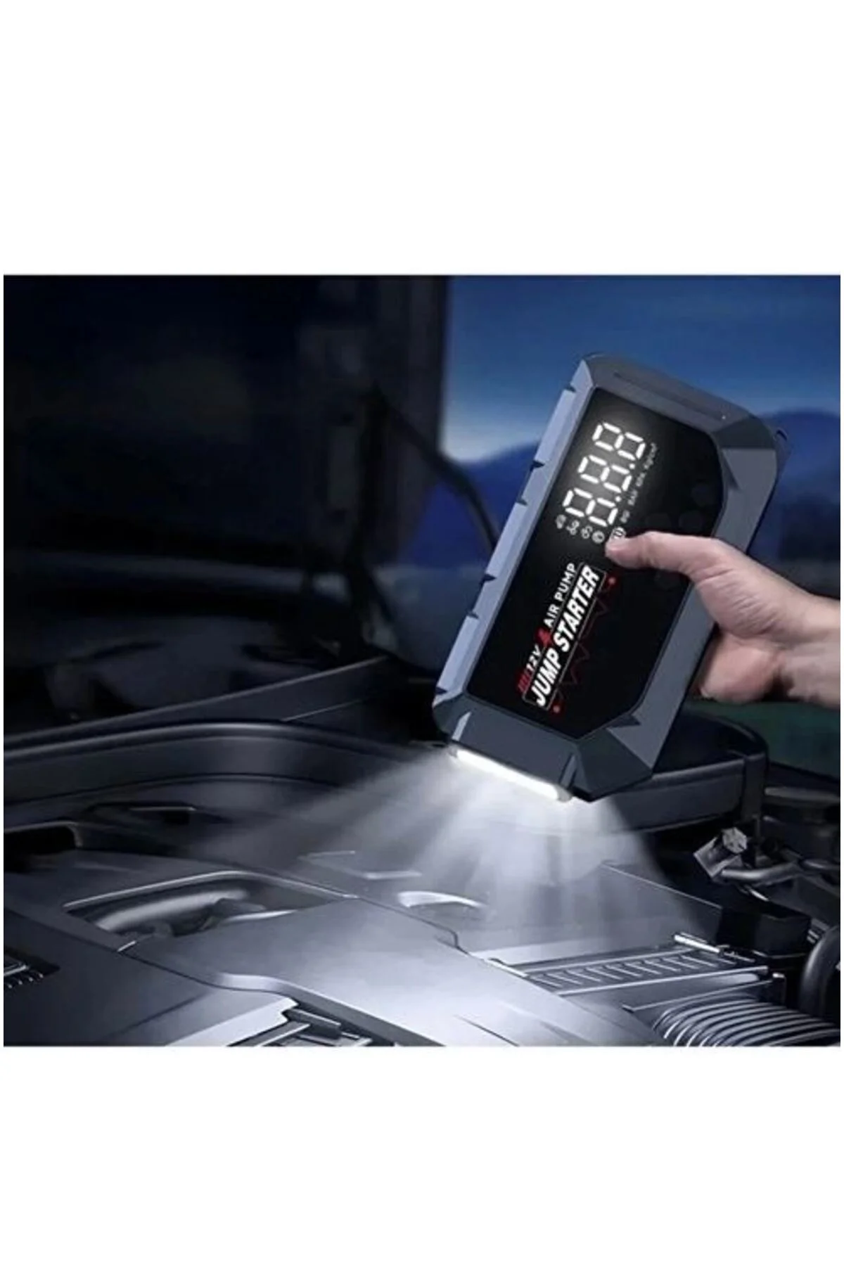 Vtn-605 Şarjlı 12.000 Mah Taşınabilir Çantalı Araç Akü Şarj Takvi