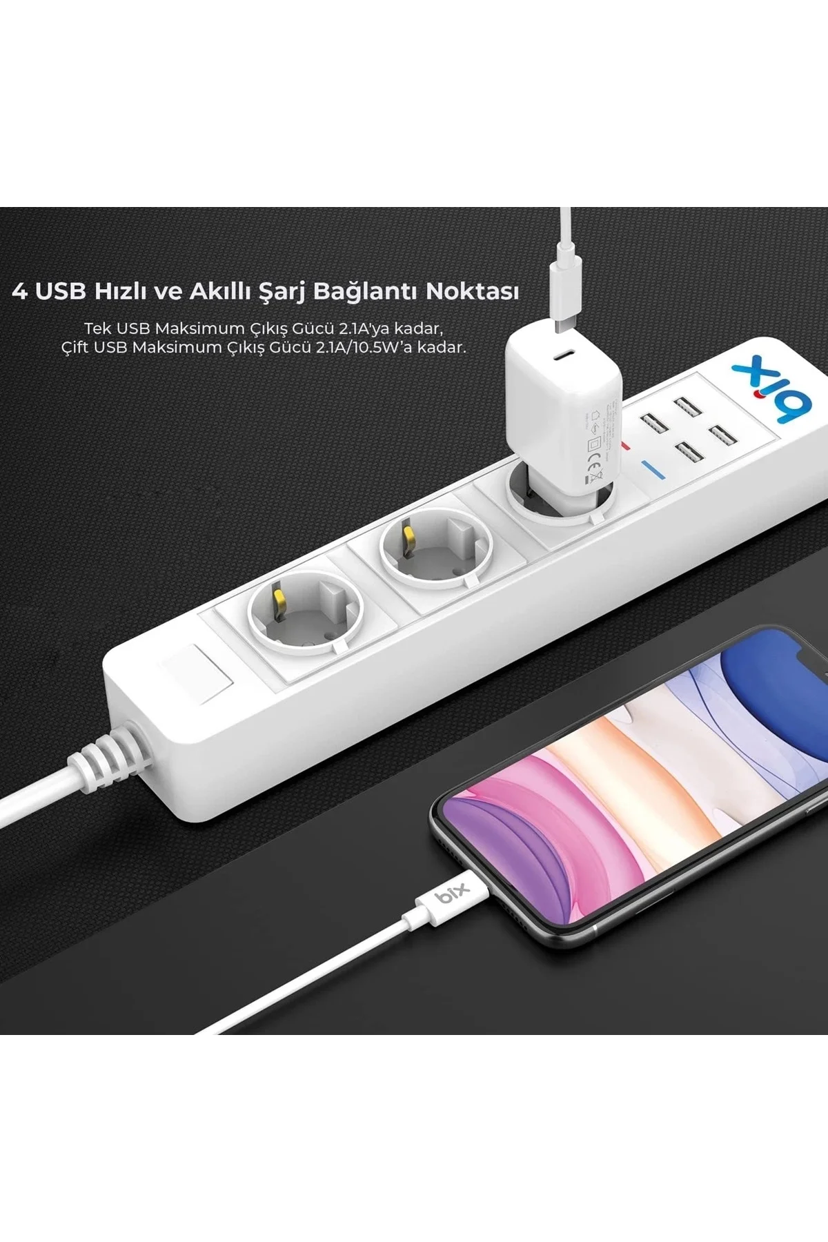 Vtn Bp-01 Wifi Yüksek Akım Korumalı Hızlı Şarj Özellikli Akıllı P