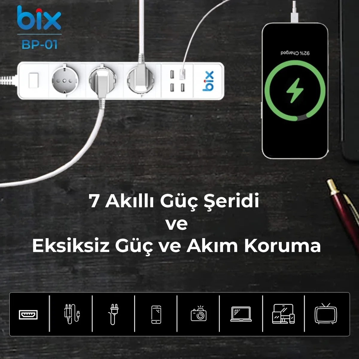 Vtn Bp-01 Wifi Yüksek Akım Korumalı Hızlı Şarj Özellikli Akıllı Priz Vtn Bp-01 Wifi Yüksek Akım Korumalı Hızlı Şarj Özellikli Akıllı Priz