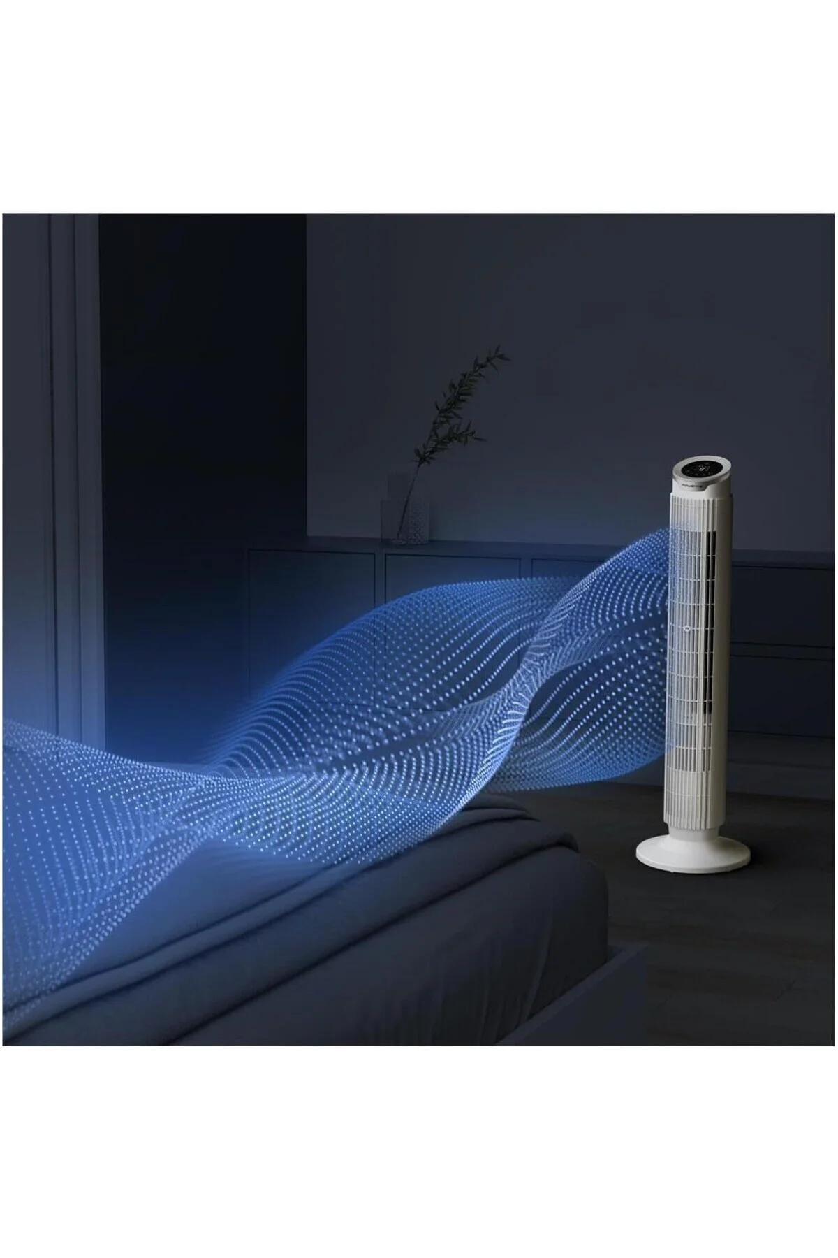 VU7025 Silent Flow Effitech 8 Hız Kademeli 30 Watt Sessiz Kule Tipi Vantilatör