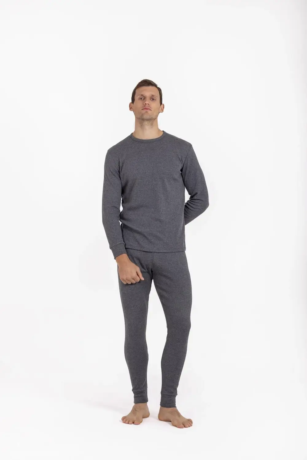 Vücudu Saran Rahat Kesim Nefes Alabilir Kumaş Termal İçlik Alt Üs