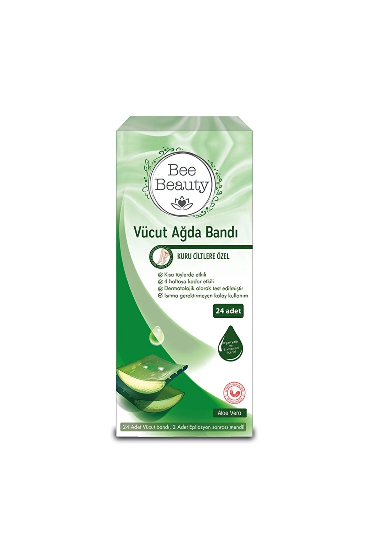 Vücut Ağda Bandı Aloe Vera 24'lü Vücut Ağda Bandı Aloe Vera 24'lü