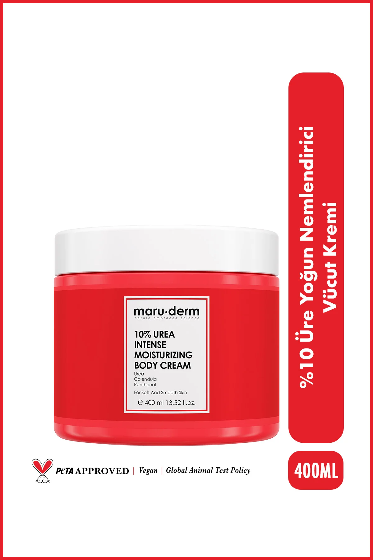 Vücut Kremi | %10 Urea (ÜRE) Yoğun Nemlendirici Vücut Kremi 400 m