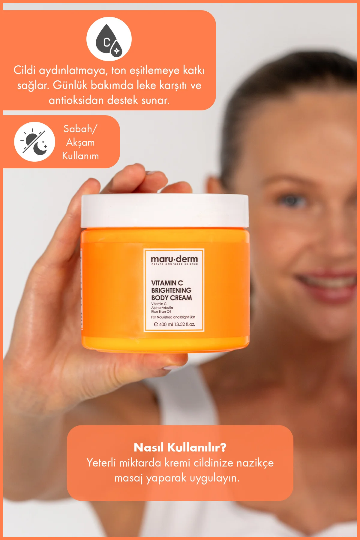 Vücut Kremi | Vitamin C Aydınlatıcı Vücut Kremi 400 ml