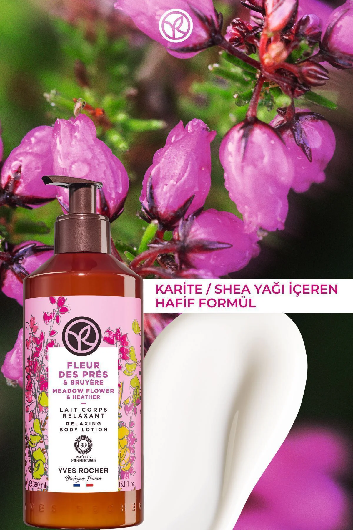 Vücut Losyonu -Nemlendirici Besleyici Romantik Kır Çiçekleri- Veg