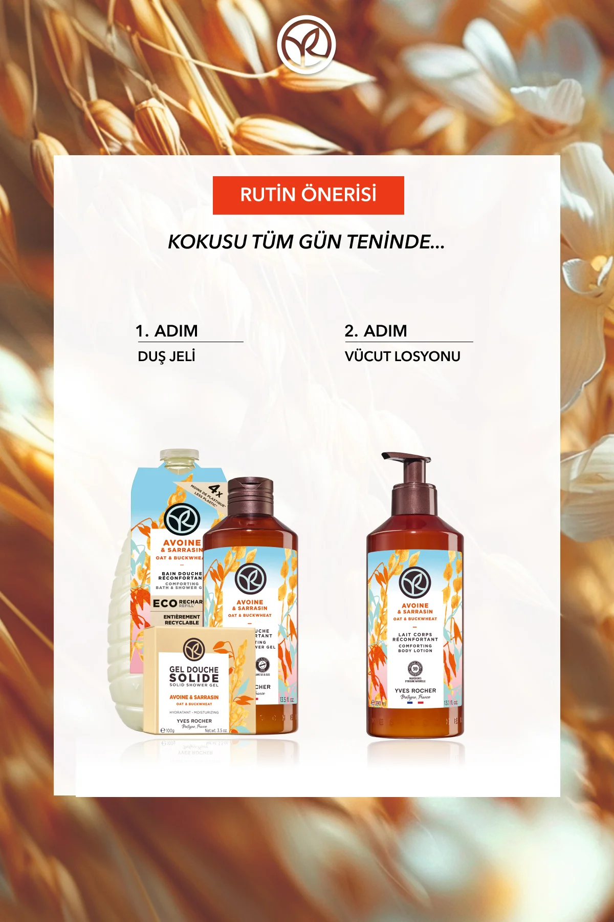Vücut Losyonu - Nemlendirici Besleyici Rahatlatıcı Yulaf & Karabuğday -Vegan-390ml