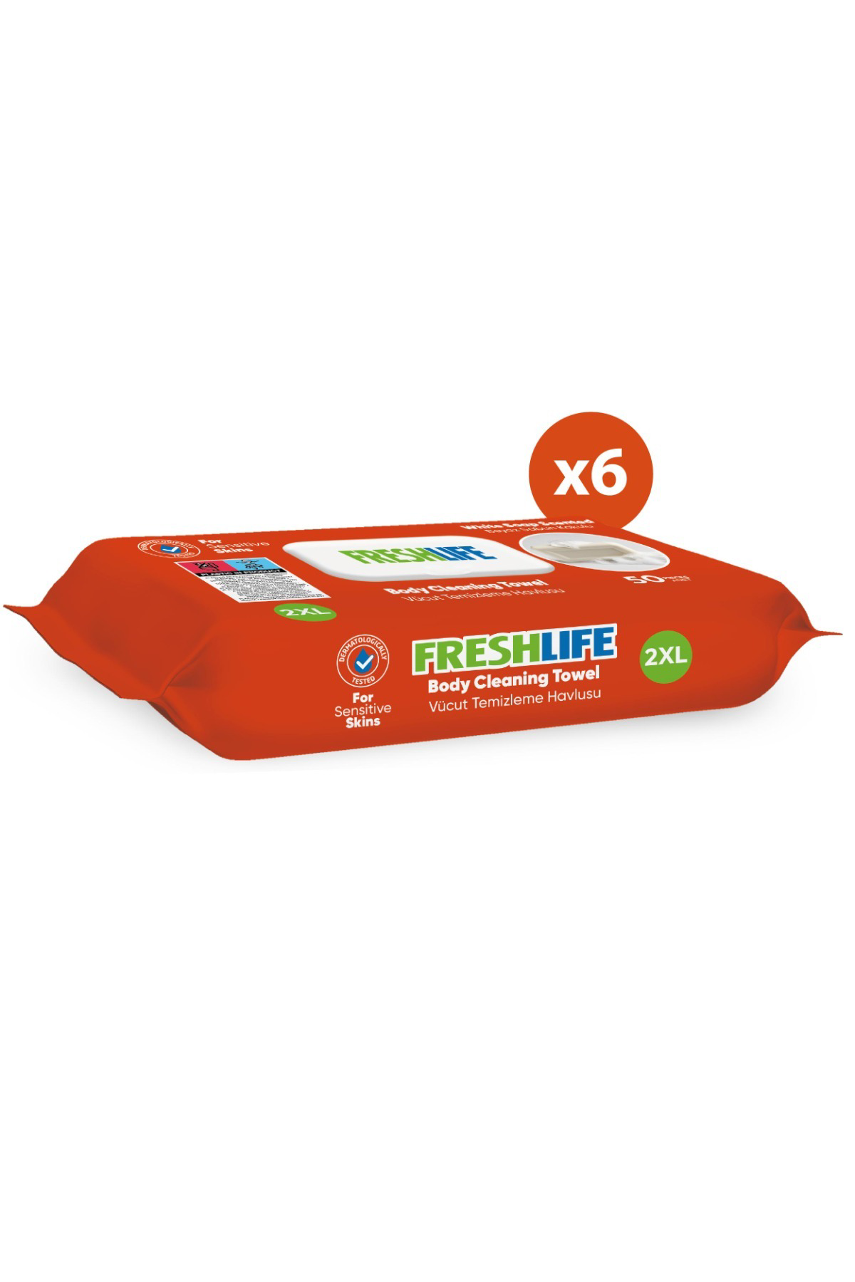 Vücut Temizleme Havlusu 6x50 (300 Yaprak)
