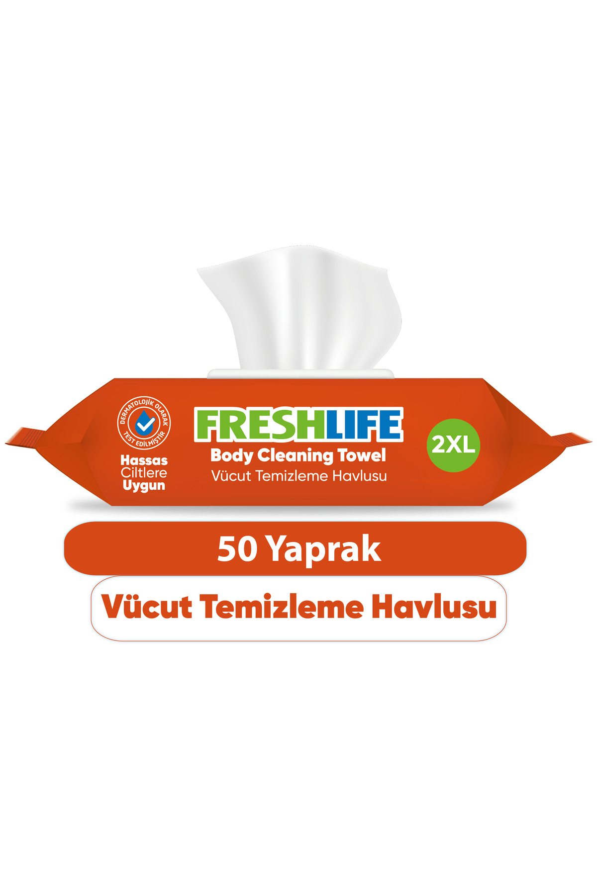 Vücut Temizleme Havlusu 50 Yaprak