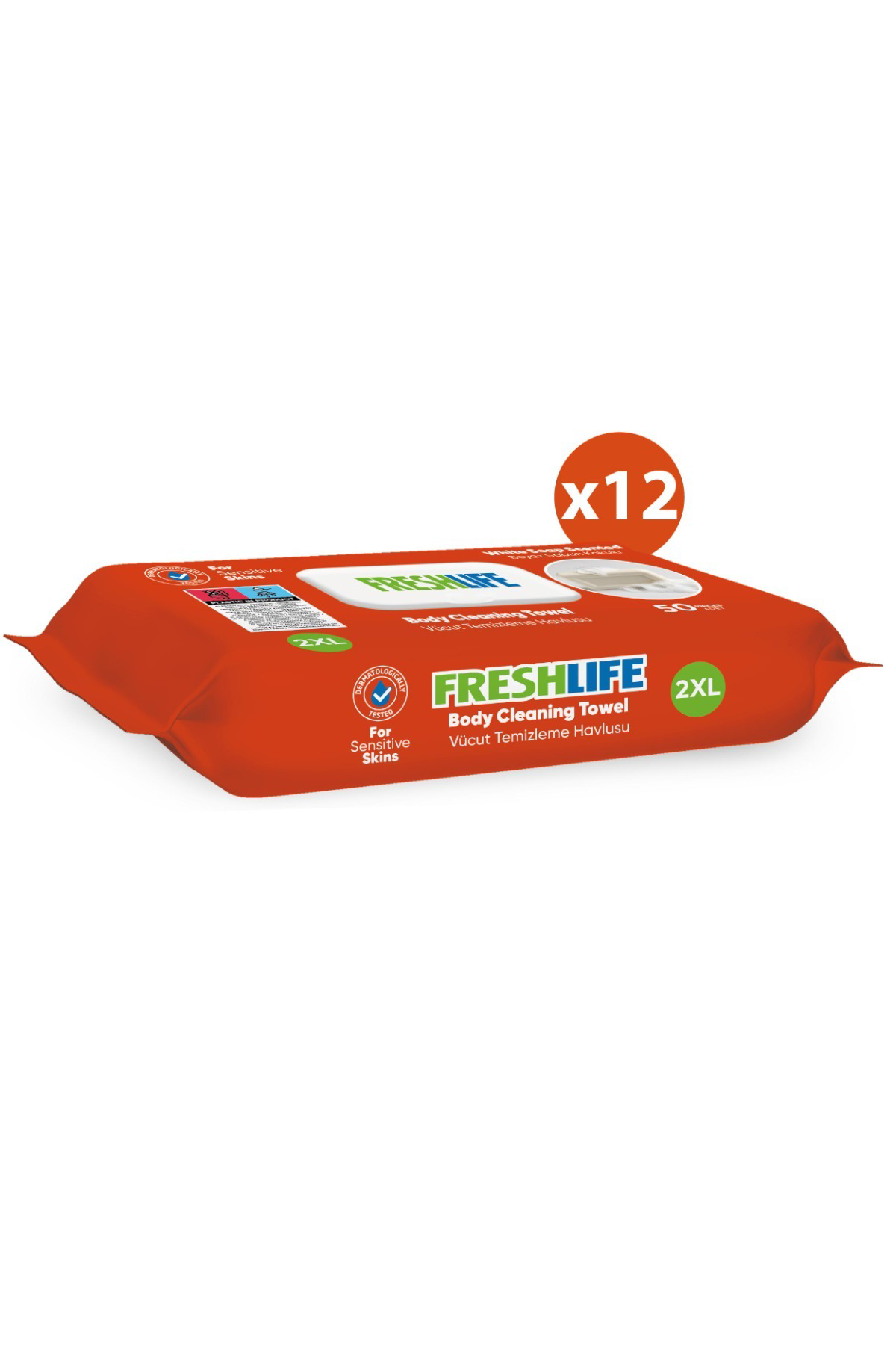 Vücut Temizleme Havlusu 12x50 (600 Yaprak)