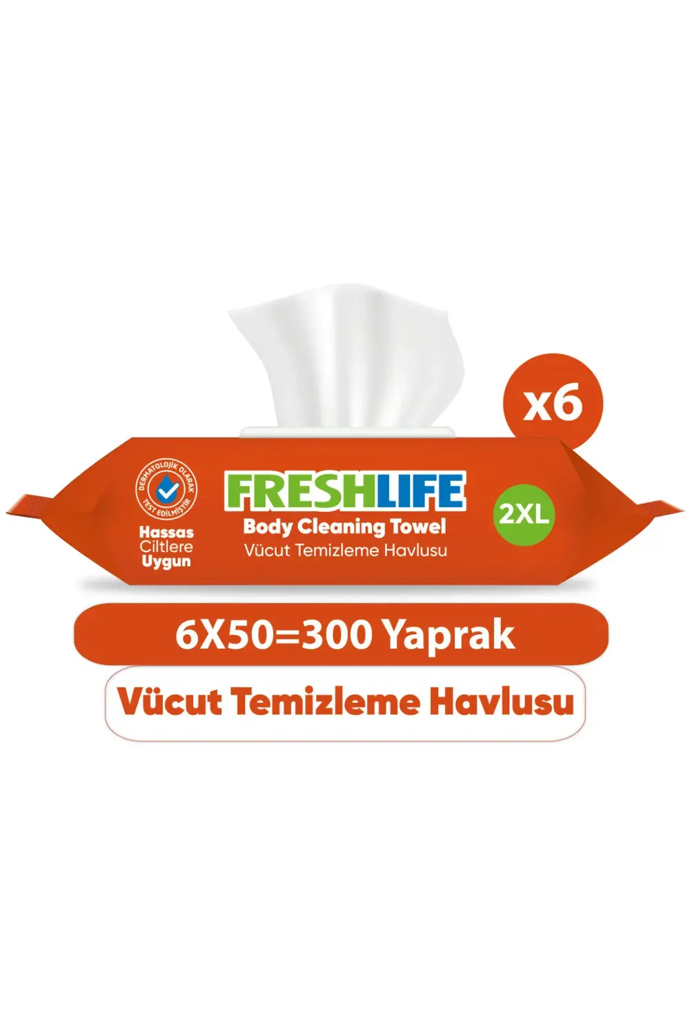 Vücut Temizleme Havlusu 6x50 (300 Yaprak)