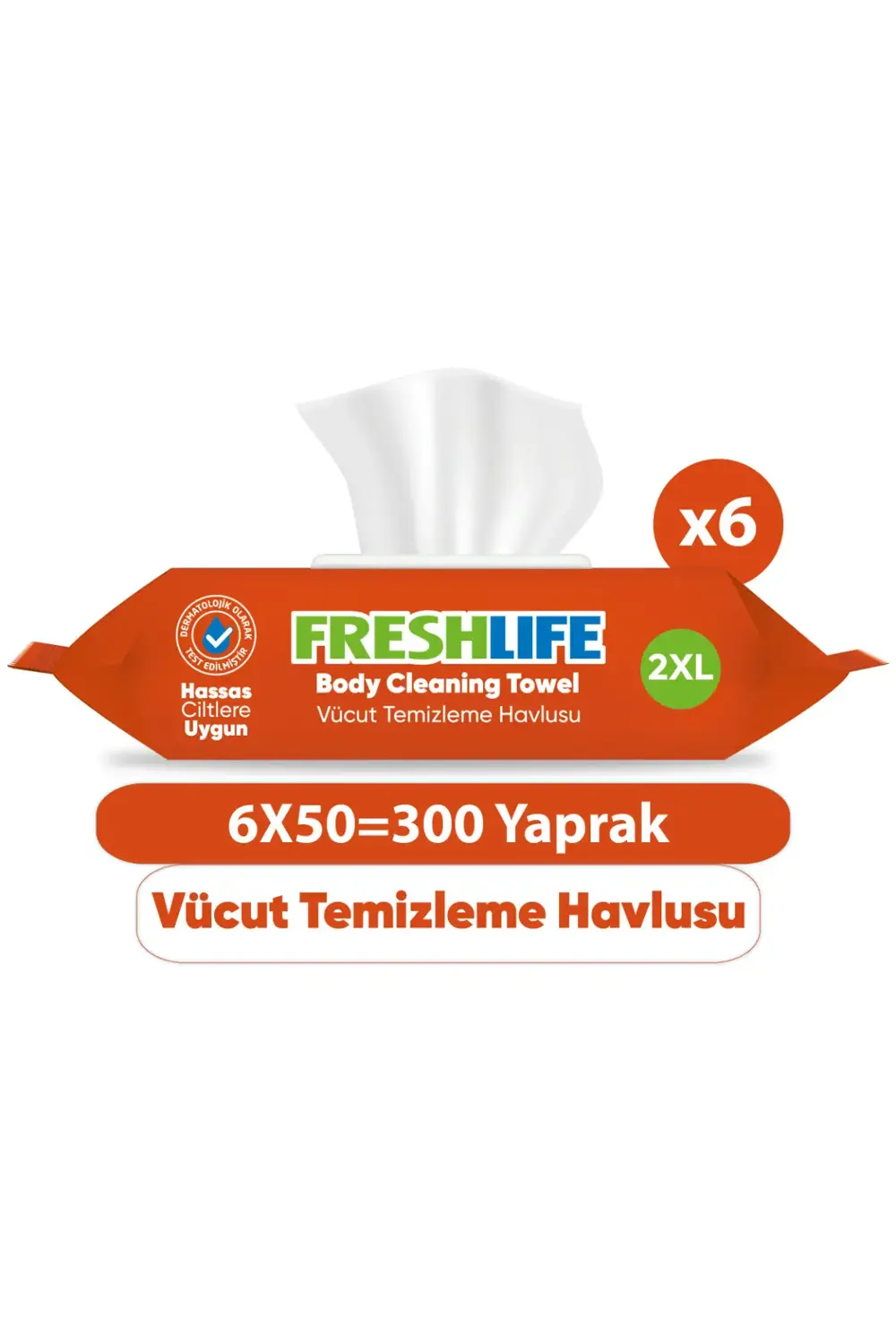 Vücut Temizleme Havlusu 6x50 (300 Yaprak)