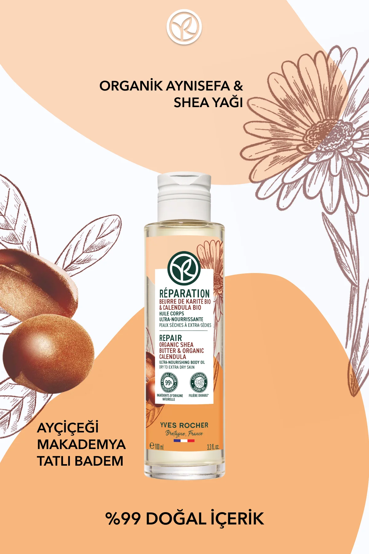 Vücut Yağı - Onarıcı ve Besleyici / Reparation-100 ml-7064