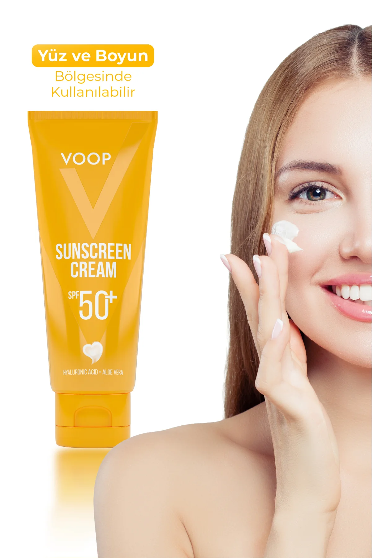 Vücut & Yüz Güneş Kremi Çok Yüksek Koruma 50 Spf - 100 ml | Hyaluronic Asit & Aloe Vera