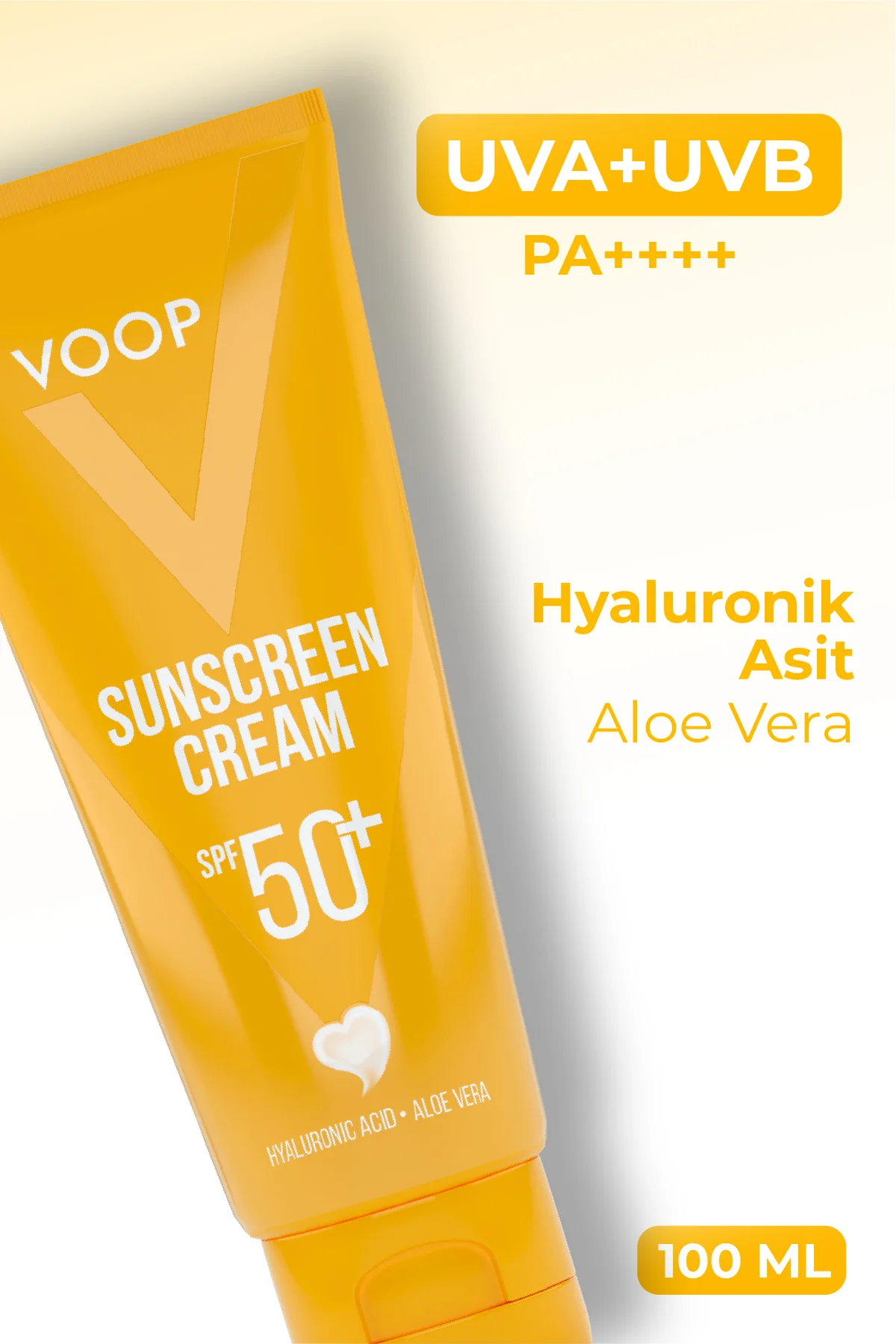Vücut & Yüz Güneş Kremi Çok Yüksek Koruma 50 Spf - 100 ml | Hyaluronic Asit & Aloe Vera