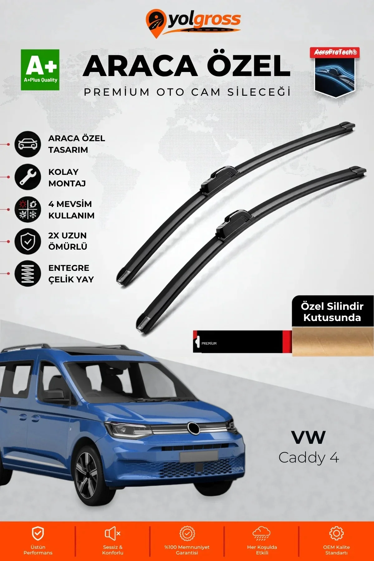 VW Caddy 4 Ön Cam Silecek Seti 2020 Üzeri Premium Araca Özel 70-40 Cm A+ Kalite VW Caddy 4 Ön Cam Silecek Seti 2020 Üzeri Premium Araca Özel 70-40 Cm A+ Kalite