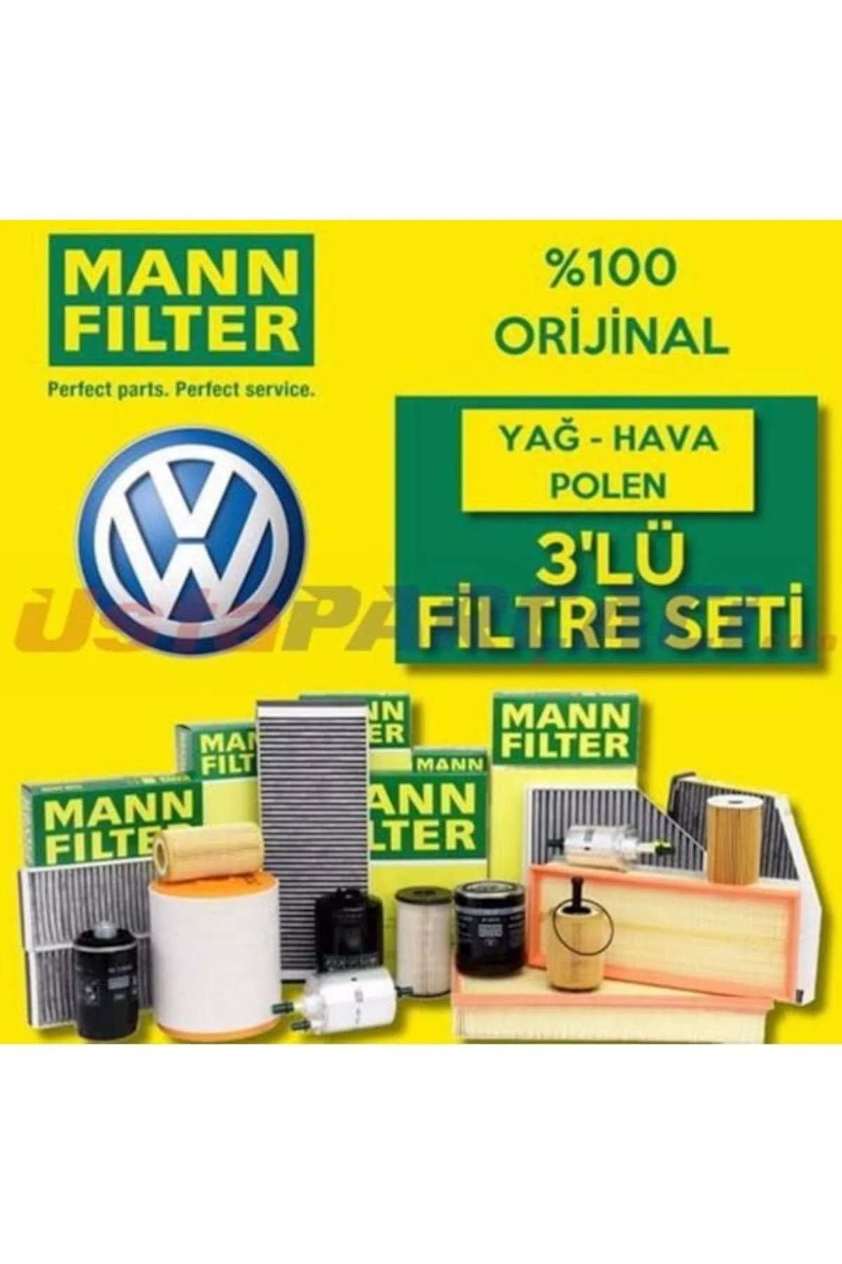 VW Jetta 1.4 TSI CAV Benzinli SERVİS Filtre Bakım Seti 2010-2015