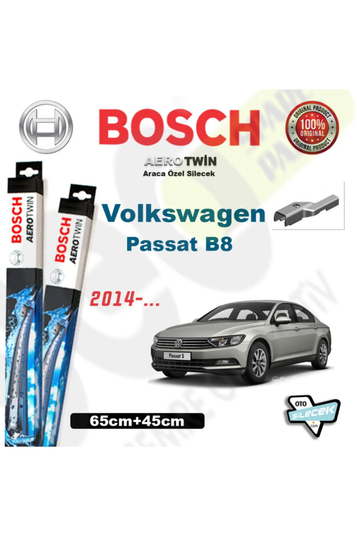 Vw Passat B8 Aerotwin Silecek Takımı 2014-.. Vw Passat B8 Aerotwin Silecek Takımı 2014-..
