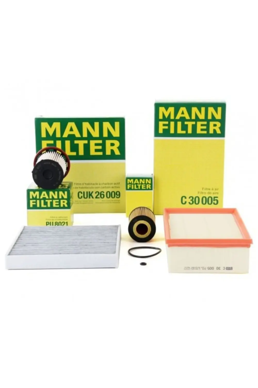 VW Polo 1.6 TDI Dizel MANN Filtre Bakım Seti 2010-2014 (HAVA+YAĞ+
